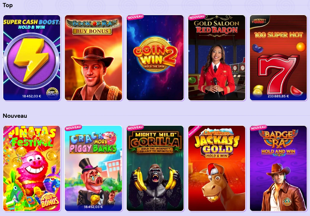 Machines à sous Spinbara Casino